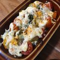 速めのパブロ's cooksnap of when they made トマトとブロッコリーのこんがりチーズ焼き.