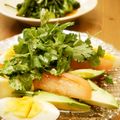 るるおか's cooksnap of when they made ごま油香る♪パクチーアボ卵冷奴.