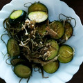 あやぼとしろうー's cooksnap of when they made ＜無塩＞ズッキーニとえのきだけの煮物.