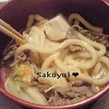 こめろちゃん's cooksnap of when they made すき焼き風煮 うどん入り.