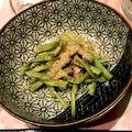 ちかどの's cooksnap of when they made ビールに合うおつまみ十六ささげのお浸し.