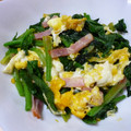 みにまめ's cooksnap of when they made ほうれん草とベーコンの卵炒め.