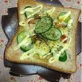 ぽぽきゅ's cooksnap of when they made 胡瓜のキムチカレートースト　.