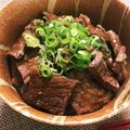 oyuking's cooksnap of when they made ステーキ？焼き肉？簡単牛ロース丼☆.