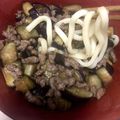 04eri08's cooksnap of when they made 絶品ナスと挽肉のせうどん.
