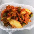 クックM7OALN☆'s cooksnap of when they made 焼キムチとオクラの梅おかかあえ☆.