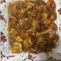 SRO1214's cooksnap of when they made 新玉ねぎとピーマンで酢えび☆.