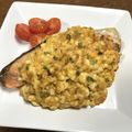 ままばなな1020's cooksnap of when they made 鮭のゴマ味噌タルタル焼き☆.