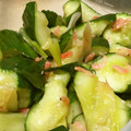 wemil's cooksnap of when they made きゅうりと干しエビとあげ玉のあえもの。.