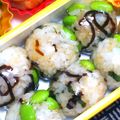 nosso's cooksnap of when they made 朝食に☆枝豆と塩昆布のオイルおにぎり.