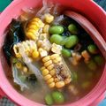 クックBNQ5PD☆'s cooksnap of when they made 白葱とコーン・枝豆のコンソメスープ.