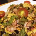 ぴんくみんと's cooksnap of when they made ゴーヤとハムとしめじの卵炒め.