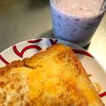 10nmam's cooksnap of when they made ブルーベリー＆バナナのスムージー.