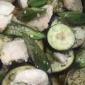 kona8's cooksnap of when they made 鶏もも肉と茄子オクラ炒め.