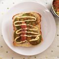 まーこ2310's cooksnap of when they made アボカド＆ウインナートースト.