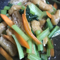 さとっちにゃん's cooksnap of when they made 小松菜、人参、あげの煮浸し.