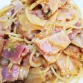PERO✯'s cooksnap of when they made こくうま✤豚キムチクリームパスタ.