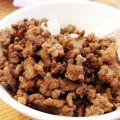 ハッピィ0730's cooksnap of when they made めんつゆで簡単☆鶏そぼろ.