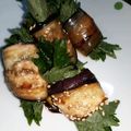 Yuuya_mama's cooksnap of when they made 簡単！おしゃれ！茄子の大葉,梅干し巻き.