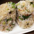 卵せんべい's cooksnap of when they made 朝食お弁当にほうれん草しらす鰹節おにぎり.