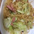 クック6GTG75☆'s cooksnap of when they made キャベツとベーコンのアンチョビパスタ.