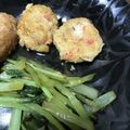 りんごのポタージュ's cooksnap of when they made お弁当に♫カニカマ入りつくね。.
