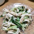 ＊なないろのそら＊'s cooksnap of when they made 茹で鶏ときゅうりの胡麻味噌和え.