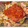 MarsaM's cooksnap of when they made ポークソテー梅にんにくソース.