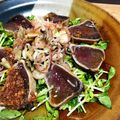 まりんごっこ's cooksnap of when they made 豆苗とかつおの刺身 生姜醤油がけ.