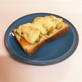 ❁Abake❁'s cooksnap of when they made アボカド×たくあん♫マヨチーズトースト.