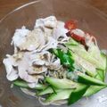 麻's cooksnap of when they made ごまだれで☆豚しゃぶそば.