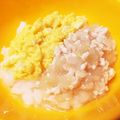 R★Hママ♥'s cooksnap of when they made 離乳食☆とろとろ二色丼☆後期頃から.