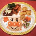 ☆★ふーママ☆★'s cooksnap of when they made 子どもの誕生日に♡アンパンマンプレート♡.
