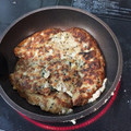nyaと未就学児3人's cooksnap of when they made ひき肉と長芋のふんわり焼き★.