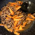 ぴちおさん's cooksnap of when they made 【農家のレシピ】にんじんと牛肉の酢醤油煮.