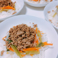 クーロ00's cooksnap of when they made 節約！簡単でおいしい挽肉丼.