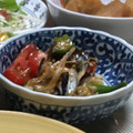 tetricot's cooksnap of when they made 夏野菜de副菜☆オクラと茗荷の塩昆布和え.