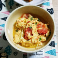 ☆ぷ～☆'s cooksnap of when they made 5分で簡単！トマトと卵の炒め物♪.