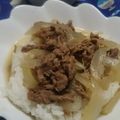 もちっこ橙色's cooksnap of when they made 肉が硬くならない牛丼☆その秘密はね….