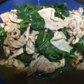けーーーーーーーーい's cooksnap of when they made つるむらさきと豚バラ炒め.