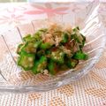みーき☆23's cooksnap of when they made オクラのおかか和え.