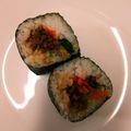 てる坊's cooksnap of when they made 大豆のお肉で満足感◎ベジ寿司ブリトー.