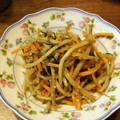 ばたみそーぱん☆'s cooksnap of when they made 合挽肉と人参と牛蒡のオイスター中華味炒め.