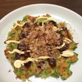 Yaneo's cooksnap of when they made レタスのお好み焼き.