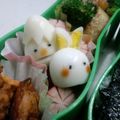 おんかめ's cooksnap of when they made キャラ弁のうずら卵.