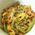 yoppy0908's cooksnap of when they made 人参とピーマンとちくわの甘辛炒め.