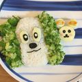 モダンテイスト's cooksnap of when they made ワンワンとうーたん　キャラ弁.