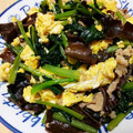 ちょこ＊choco's cooksnap of when they made きくらげと豚肉の卵炒め.