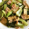 クックTopMfld's cooksnap of when they made チンゲンサイと油揚げの炒め煮.