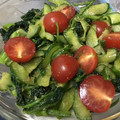 みぃこm's cooksnap of when they made キュウリとほうれん草のすりごま和え.